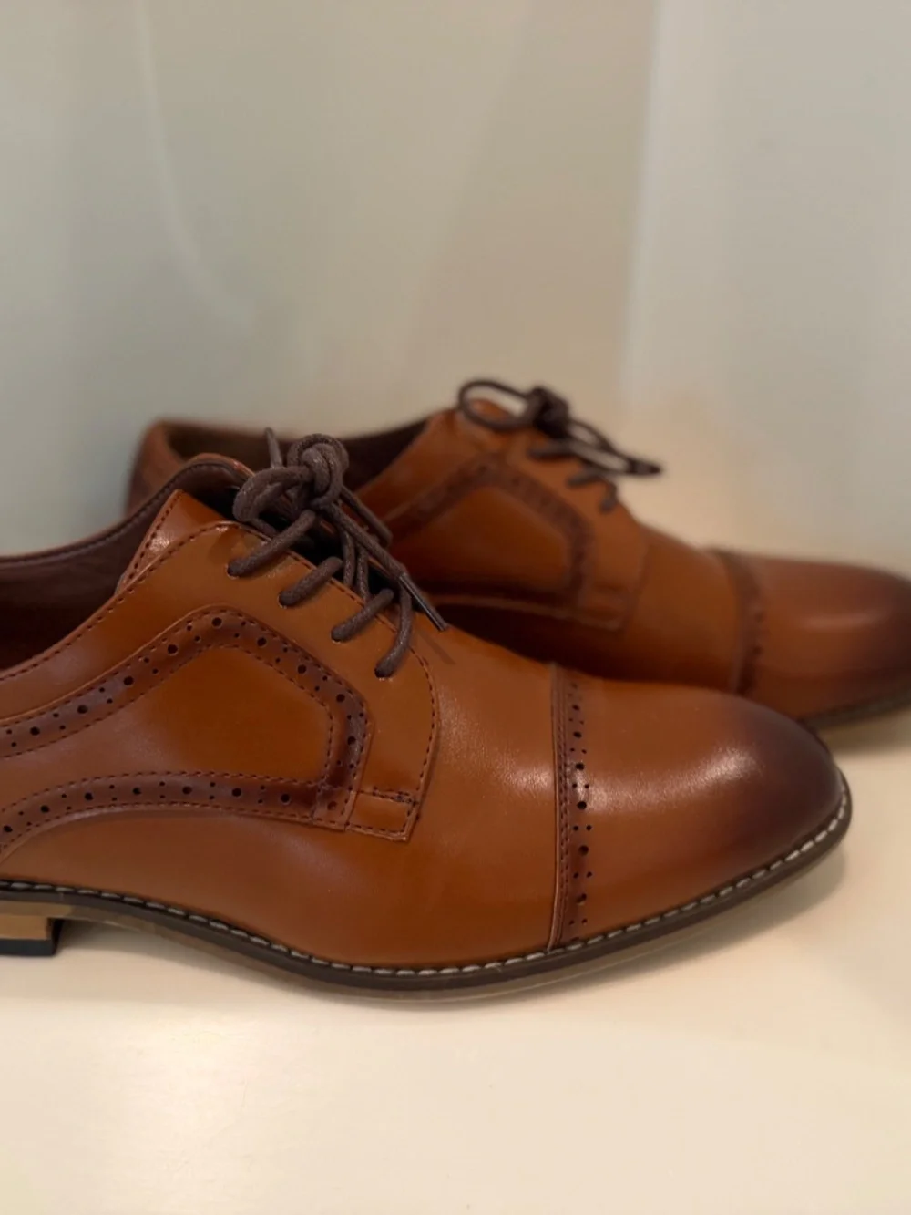 BOYS Size 6 Stacy Adam’s Dickinson Cognac Dress Shoes